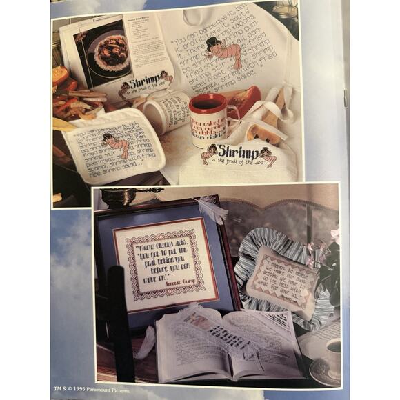 Vintage Leisure Arts Forrest Gump Primitive Cross Stitch Patterns 2684 - Picture 6 of 8